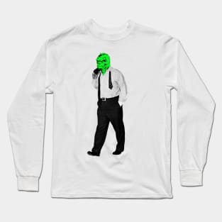 Business Man-Lizard Long Sleeve T-Shirt